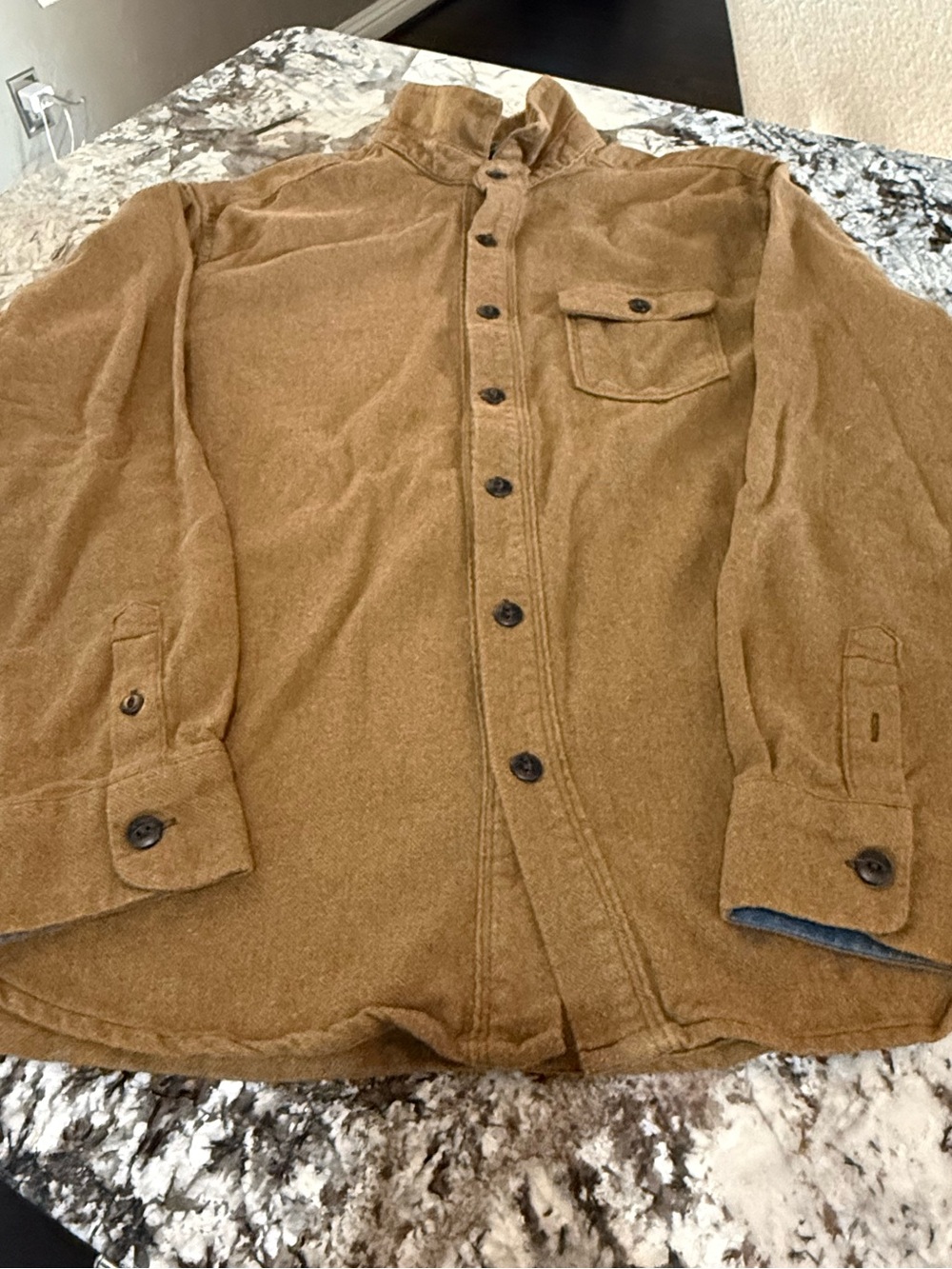 Jeremiah American Legacy Brown Heavyweight Flannel Shacket Men’s XL